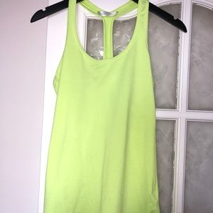 north face yellow training tank top  size medium